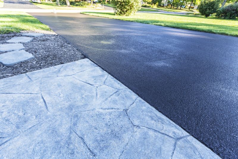 Blacktop Driveway with Fresh Sealcoat